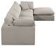 Meridian Furniture Comfy 5-Piece Beige Sectional-3