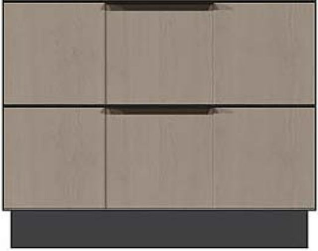 Country View Woodworking Customizable American Modern 28'' 5-Drawer Plinth  Base Chest-1