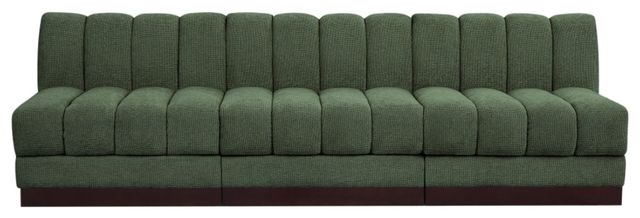 Meridian Furniture Quinn 3-Piece Green Modular Armless Sofa-1