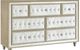Coaster® Antonella Camel/Ivory 7-Drawer Upholstered Dresser and Mirror-1