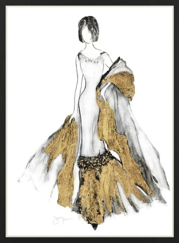 Classy Art All That Glitters II by Tava Studios Mirrored Frame Wall Art-1