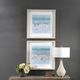 Uttermost® Emma Scarvey 2-Piece Sea Glass Sandbar Framed Prints Set-1