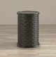 Jofran Inc. Global Archive Decker Antique Black Large Drum Table-4