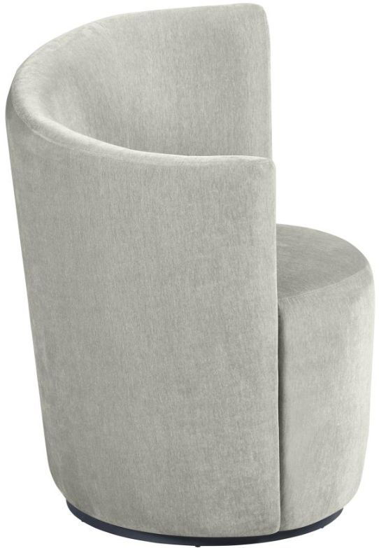Coaster® Nueva Dove Gray Upholstered Swivel Chair-3