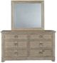 American Woodcrafters Meadowbrook 5-Piece Sand Queen Arched Panel Bedroom Set-2