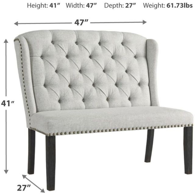 Signature Design by Ashley® Jeanette Linen Upholstered Bench-1