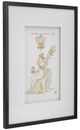 A & B Home 2-Piece Black/White/Yellow Wall Art Set-1
