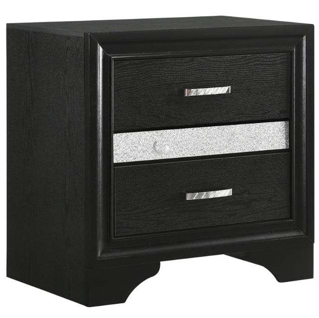Coaster® Miranda 4-Piece Black Twin Storage Bedroom Set-3