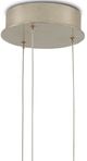 Currey & Company Glace Antique Brass/White Round Multi-Drop Pendant Lighting-2