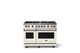 Viking® 5 Series 48" Pure White Pro Style Gas (NG) Range with Polished Chrome Trim-0