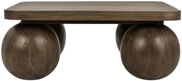 Classic Home Delyla Pecan Brown Coffee Table-2