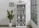 Cottage Creek Furniture Baillie Black/Two-Tone Distressed White Showcase-4