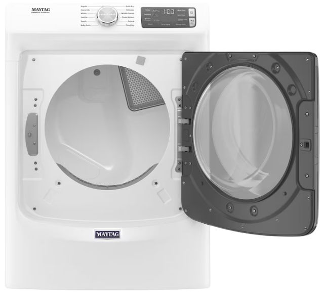 Maytag® 7.3 Cu. Ft. White Front Load Gas Dryer-1