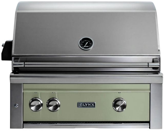 LYNX® Professional 2-Burner Desert Sage Built-In Liquid Propane Grill with 1 Trident Infrared Burner, 1 Ceramic Burner and Rotisserie-0
