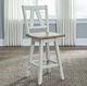 Liberty Furniture Lindsey Farm Sandstone/Weathered White Counter Height Swivel Chair-1