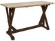 C R Plastics Harvest 72" Chocolate/Beige Bar Table-0