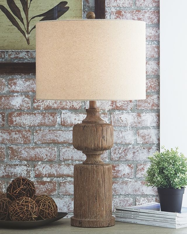 Signature Design by Ashley® Madelief Brown Poly Table Lamp-2