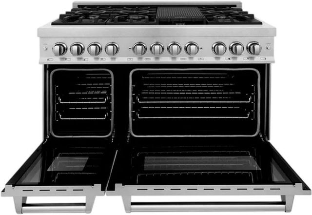 ZLINE Legacy 60" Satin Stainless Steel Pro Style Dual Fuel Range-1