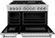 ZLINE Legacy 60" Satin Stainless Steel Pro Style Dual Fuel Range-1