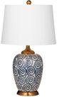 Bassett Mirror Lawton Navy/White Table Lamp-0