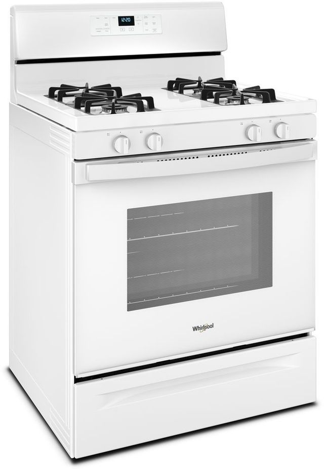 Whirlpool® 29.88" Free Standing Gas Range-White-3