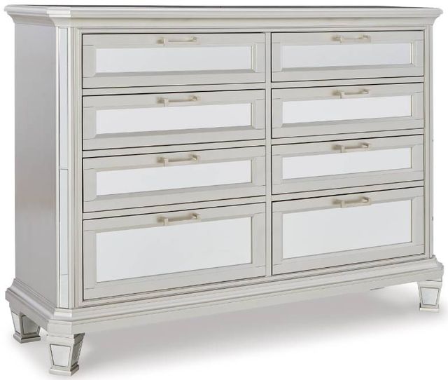 Signature Design by Ashley® Lindenfield 3-Piece Silver California King Upholstered Storage Bed Set-2