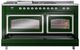 Ilve® Nostalgie II Noblesse 60'' Emerald Green Pro Style Dual Fuel Range with Chrome Trim-3