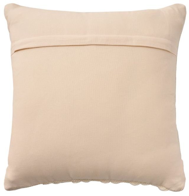 Nourison Home™ Mina Victory Lifestyle Ivory Woven Stripes 18"x18" Throw Pillow-1
