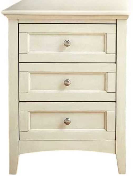 A-America® Northlake White Linen Nightstand-0