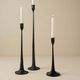 Magnolia Home by Joanna Gaines Black Small Gatecrest Candle Holder-4