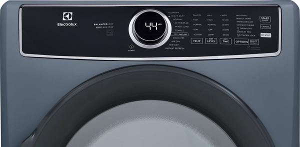 Electrolux 600 Series 8 Cu. Ft. Denim Blue Front Load Perfect Steam™ Gas Dryer with Balanced Dry™ and Instant Refresh-3