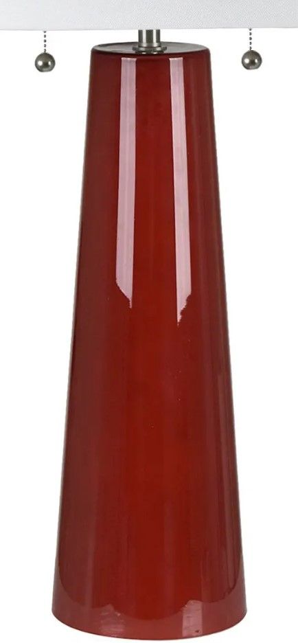 Crestview Collection Scarlett Red Table Lamp-1