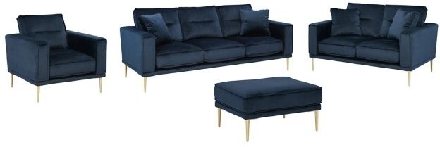 Signature Design by Ashley®  Macleary 4-Piece Navy Living Room Seating Set-0