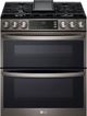 LG 30" PrintProof™ Black Stainless Steel Slide In Gas Range-0
