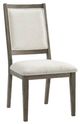 Elements International Versailles Contemporary Grey Square Back Dining Chair-0