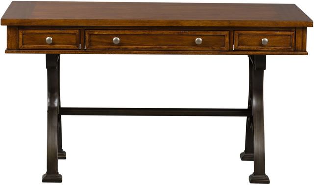 Liberty Furniture Arlington House 2-Piece Cobblestone Brown Office Desk Set-2