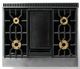 Viking® 7 Series 36" Damascus Gray Pro Style Natural Gas Range with 12" Reversible Griddle-4