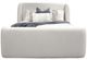 Parker House® Shiloh White Mocha King Upholstered Panel Bed-2