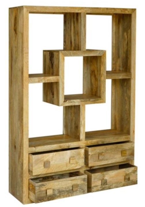 Jaipur Furniture Yoga Light Brown Straight Bookcase-0