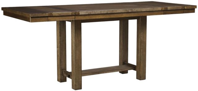 Signature Design by Ashley® Moriville 6-Piece Grayish Brown Counter Height Dining Set-2