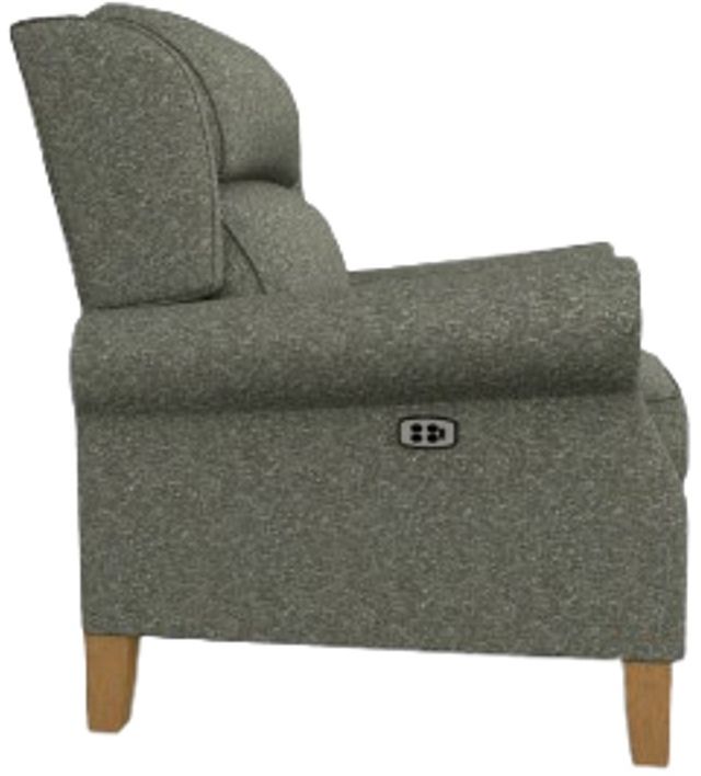 Best® Home Furnishings Customizable Joanna Manual High Leg Recliner with Honey Birch Legs-2