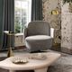 TOV Furniture Solange Gray Swivel Accent Chair-1