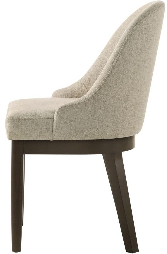 Coaster® Reseda Ash Brown/Beige Upholstered Dining Side Chair-3