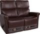 GoBerce® Brown Reclining Loveseat-0