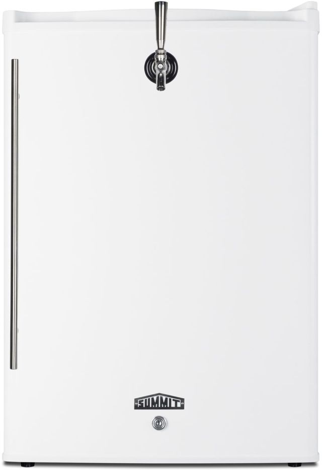 Summit® 17" 2.5 Cu. Ft. White Tabletop Beer Kegerator-0