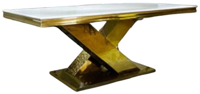 Furniture of America® Palazzo Gold Dining Table-0