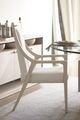 Bernhardt Axiom Beige/Linear Gray Upholstered Dining Arm Chair-2
