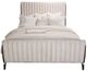 Michael Amini® Paris Chic Espresso Upholstered California King Sleigh Bed-3