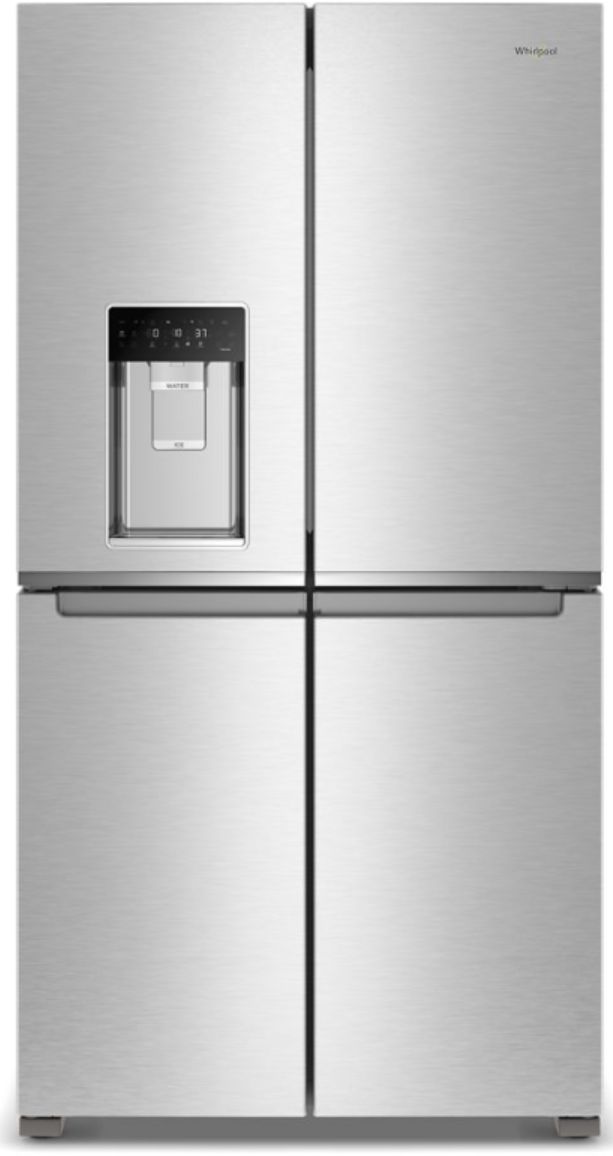 Whirlpool® 36 in. 19.1 Cu. Ft. Fingerprint Resistant Stainless Steel Counter Depth French Door Refrigerator-0