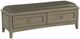 Whittier Wood® Furniture McKenzie Fieldstone 2-Drawer Bench-0